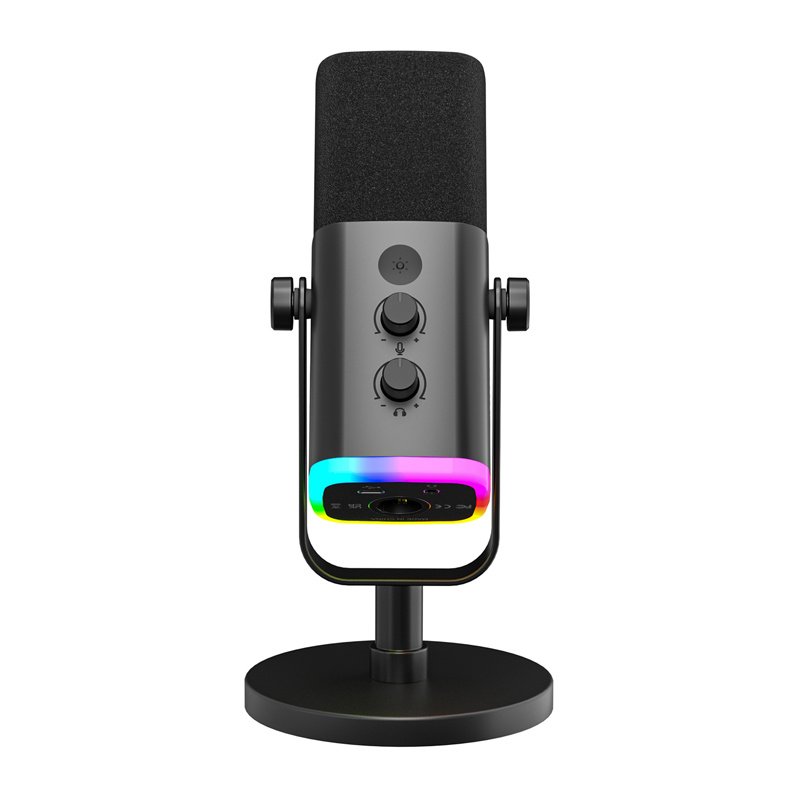 Fifine AM8 dynamic microphone with stand (black)