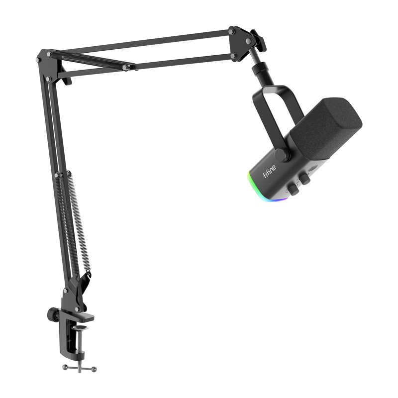 Fifine AM8T gaming microphone with boom arm (black)