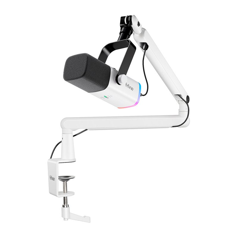 Fifine TAM8W dynamic microphone (white)