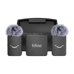 Fifine M9 tie microphone set (black)