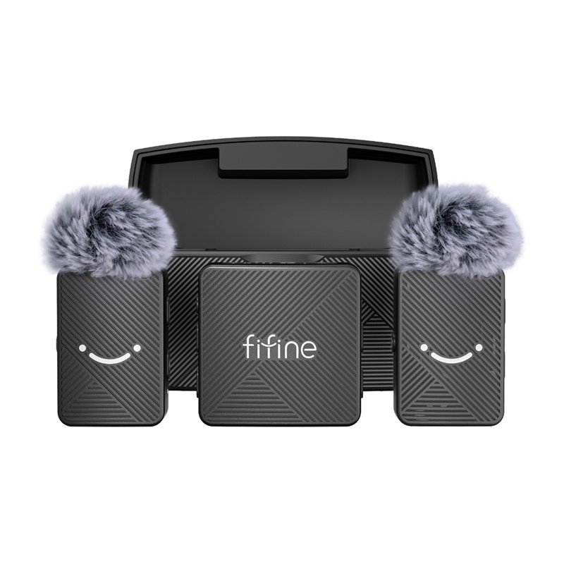 Fifine M9 tie microphone set (black)