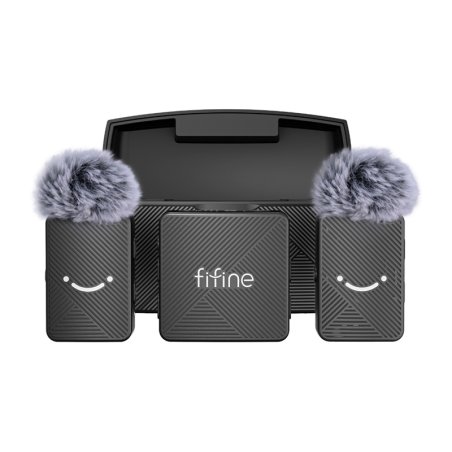 Fifine M9 tie microphone set (black)