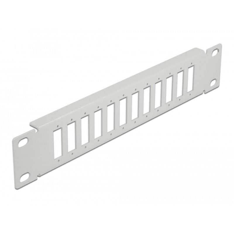 Delock 10? LWL Patchpanel 12 Port für SC Duplex / LC Quad 1 HE grau