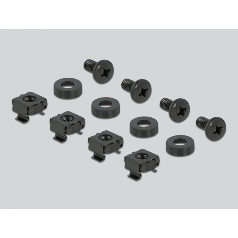 DeLOCK Panneau de distribution Keystone 19″, 24 ports, 2U, noir