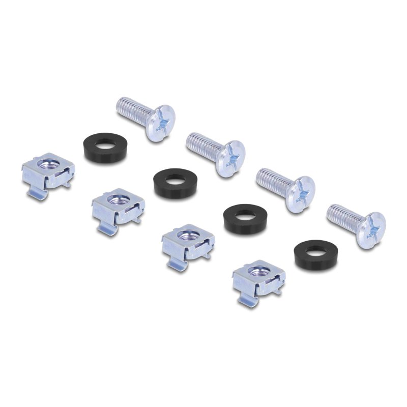 DeLOCK Panneau de distribution Keystone 19″, 16 prises avec 3 crochets et presse-étoupe, 1 unité, noir