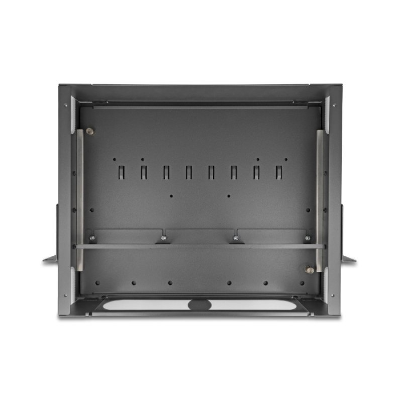 DeLOCK 19″ Fiber Optic Patch Panel with viewing window unequipped 2U dark grey