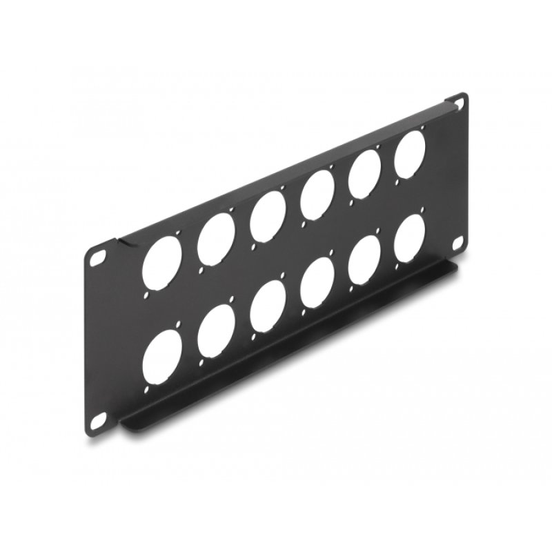 Delock D-Typ 10? Patchpanel 12 Port 2 HE schwarz