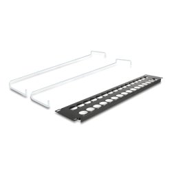 Delock 19? D-Typ Patchpanel mit Entlastungsschienen 32 Port 2 HE schwarz