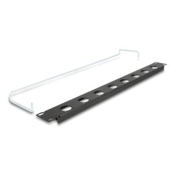 DeLOCK Panneau de distribution 19″ Type-D avec réducteur de tension, 8 ports, 1U, noir