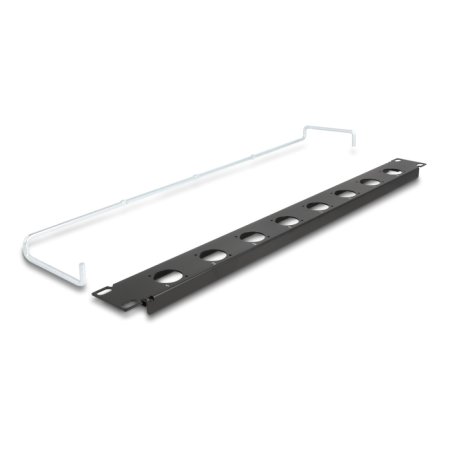DeLOCK 19″ D-Type Patch Panel with strain relief 8 port 1U black