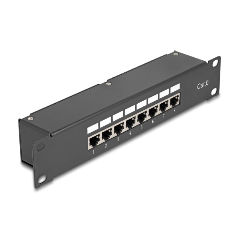 Delock 10? Kupplungs-Patchpanel 8 Port Cat.6