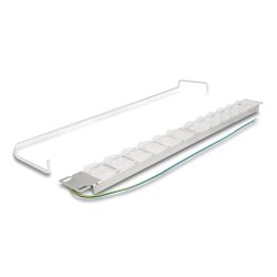 DeLOCK Panneau de distribution 19″ Keystone avec 24 ports pivotant et réducteur de tension