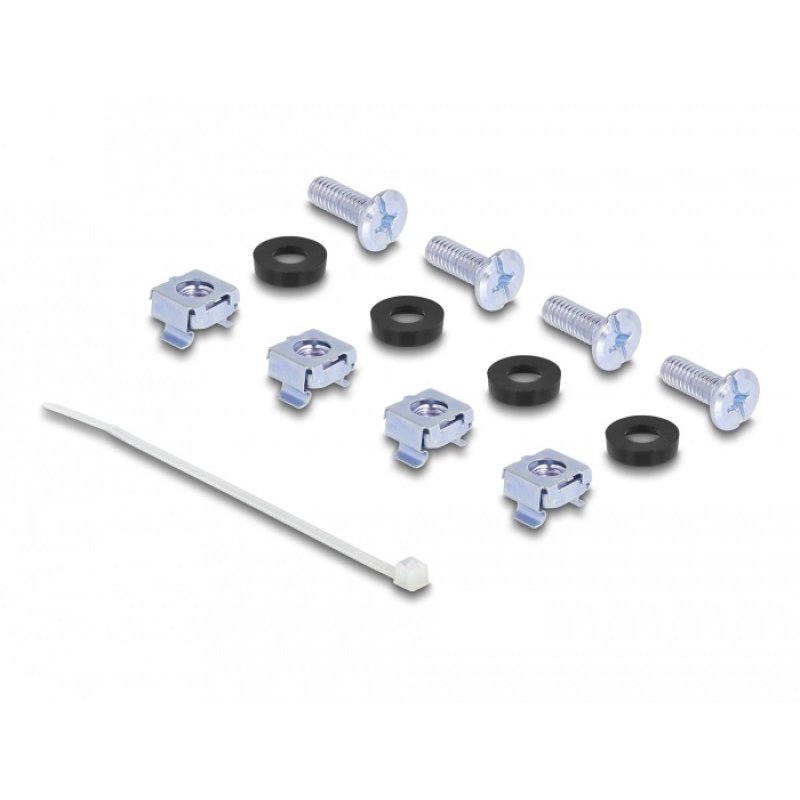 Delock Panel Mount 19" 16 Port 1 HE schwarz