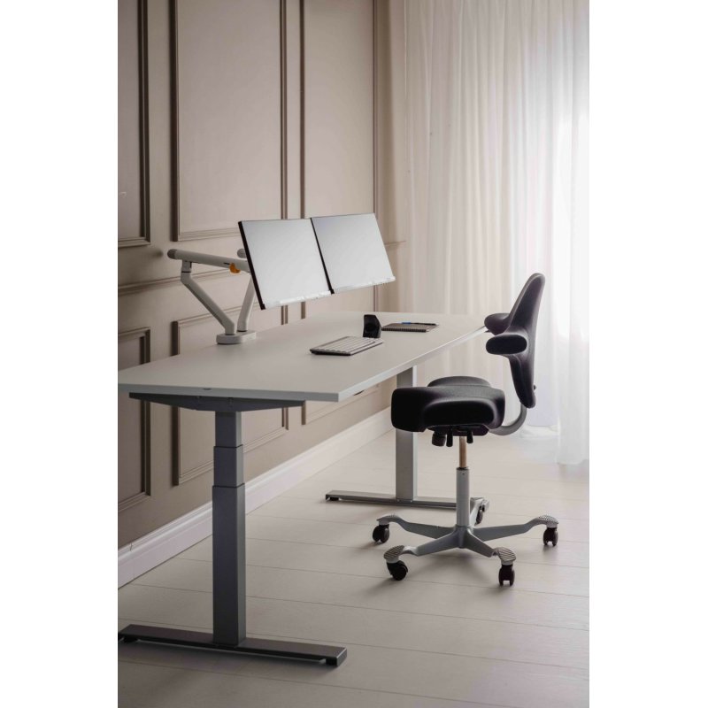 BakkerElkhuizen BE Flexible Dual Monitorarm White
