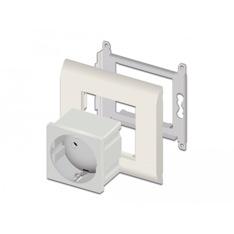 DeLOCK Easy 45 Grounded Power Socket 45 x 45 mm