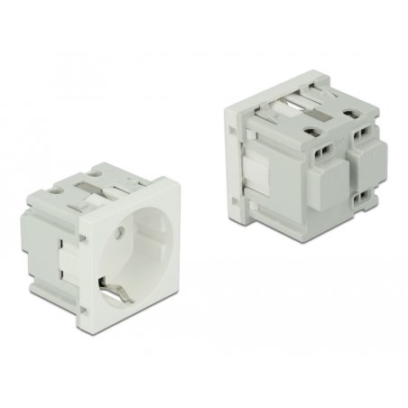 DeLOCK Easy 45 de prise courant avec terre 45 x 45 mm, 10 unités