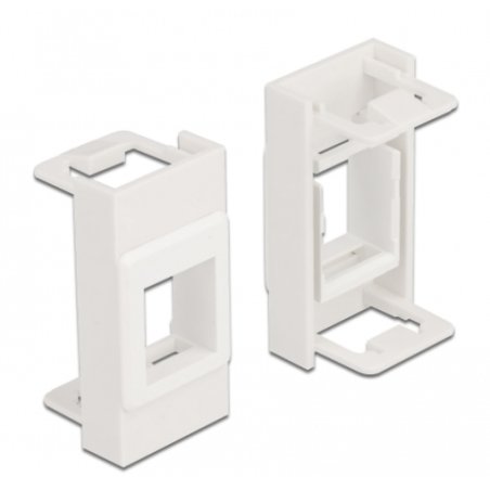 DeLOCK Easy 45 Module Keystone Holder 22.5 x 45 mm, white
