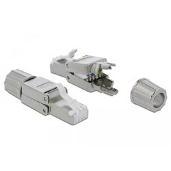 DeLOCK 86477 connecteur de fils RJ-45 Gris