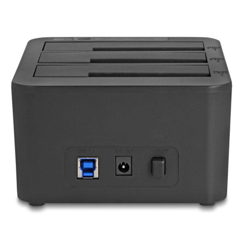 DeLOCK 64332 Station d'accueil de disques de stockage USB 3.2 Gen 1 (3.1 Gen 1) Type-B Noir