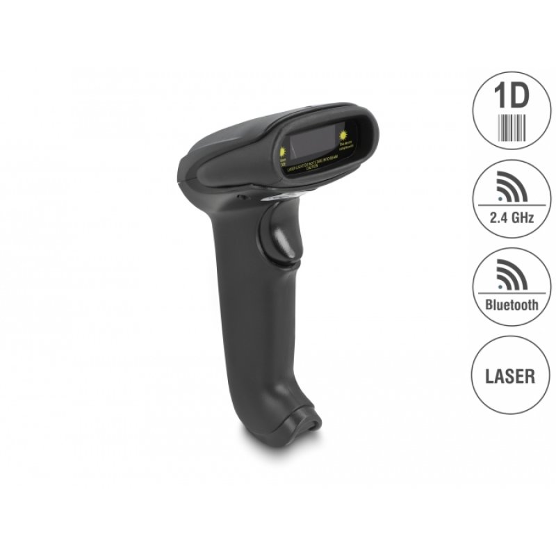 Barcode Scanner 1D Laser für 2.4 GHz, Bluetooth oder USB