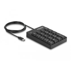 DeLOCK Pavé numérique USB Type-C à 19 touches noir