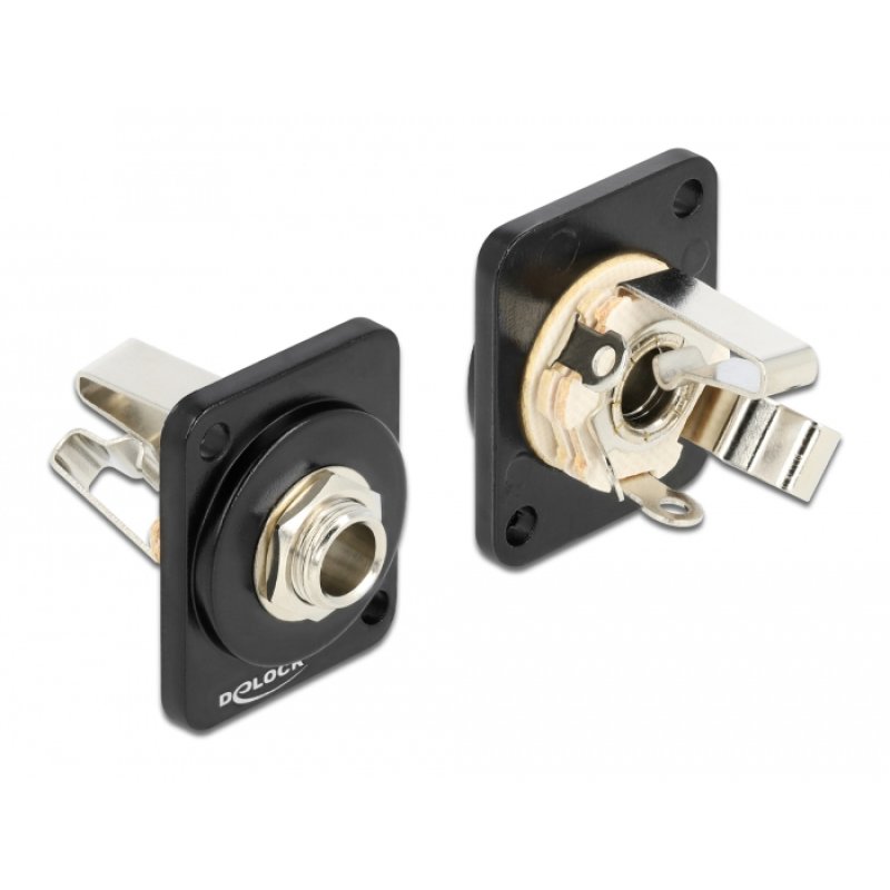 DeLOCK D-Type Module 6.35 mm 3 pin stereo jack to solder connector