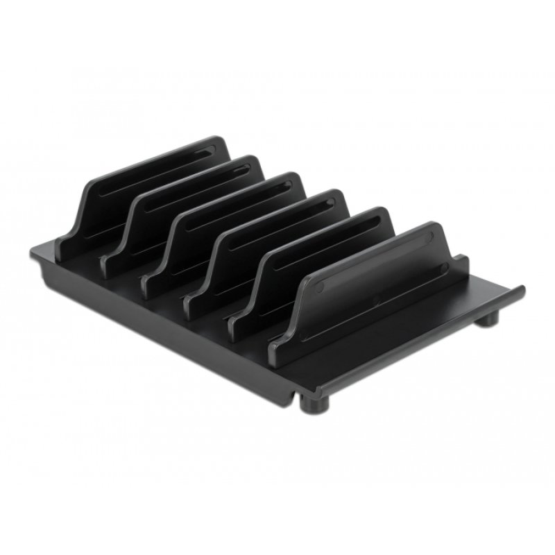 DeLOCK Support pour 6 tablettes ou smartphones, noir