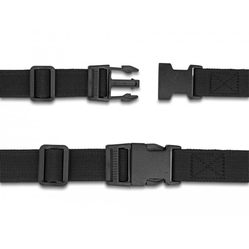 DeLOCK Luggage Strap adjustable 1.5 m black 2 pcs