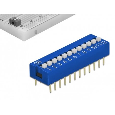 66388 Zubehr fr Leiterplatten DIP-Schalter Blau 10 Stck(e) (66388)