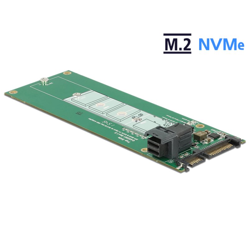 Konverter SATA 22 Pin / SFF-8643 NVMe 1 x M.2 Key M