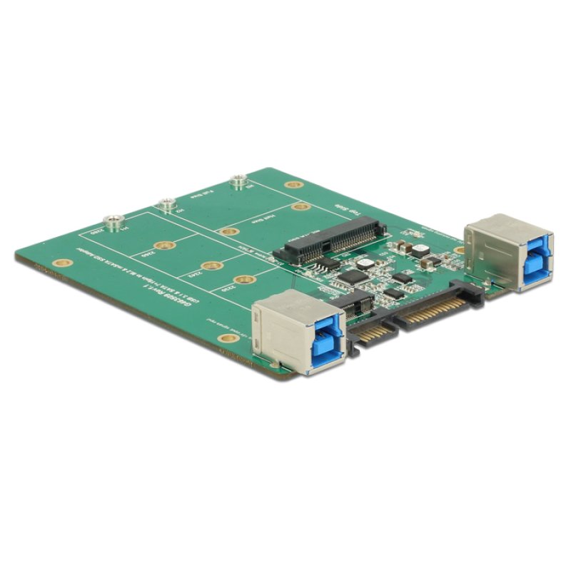 Konverter SATA / USB 3.1 Typ-B Buchse M.2 / mSATA Slot