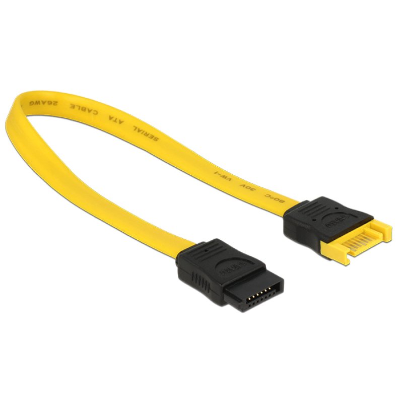 DeLOCK 83949 câble SATA 0,2 m SATA 7-pin Jaune