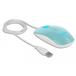 Optische 3-Tasten LED Maus USB Typ-A türkis
