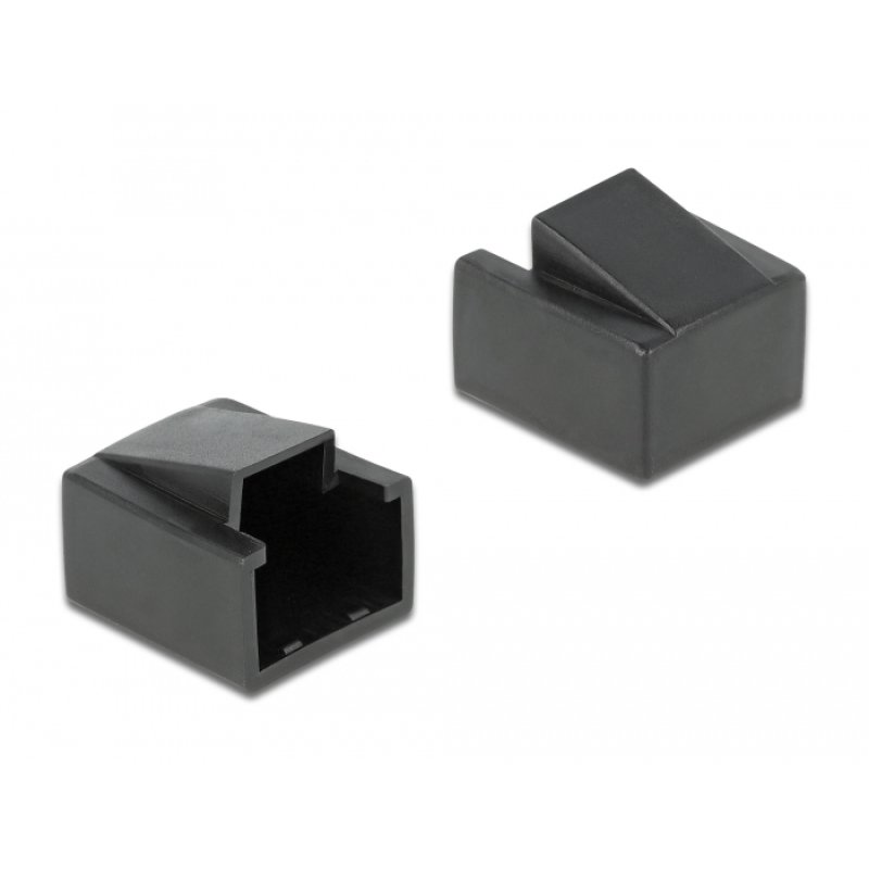 DeLOCK 86470 protection de sécurité pour prise RJ-45 Noir 10 pièce(s)