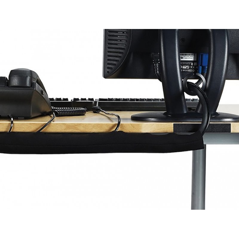 DeLOCK Manchon tissé avec fermeture à scratch, thermorésistant, 10 m x 30 mm, noir