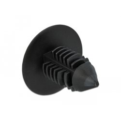 DeLOCK Fir tree clip black 10 pieces