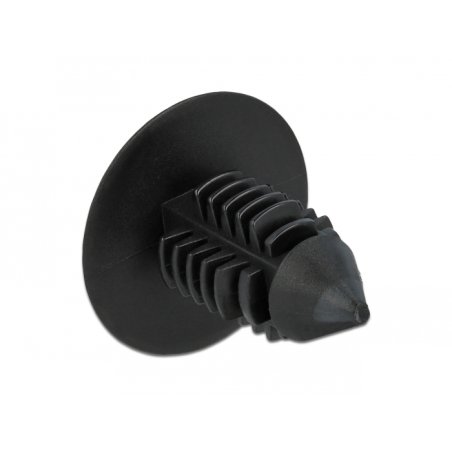 DeLOCK Fir tree clip black 10 pieces