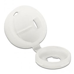 DeLOCK Bouchon de protection pour vis M4, écru, 10 unités