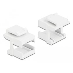 DeLOCK Keystone cover white for fibre couplers 10 pieces