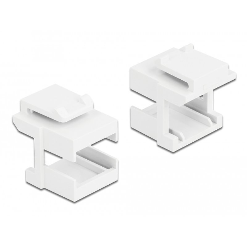 DeLOCK Keystone cover white for fibre couplers 10 pieces