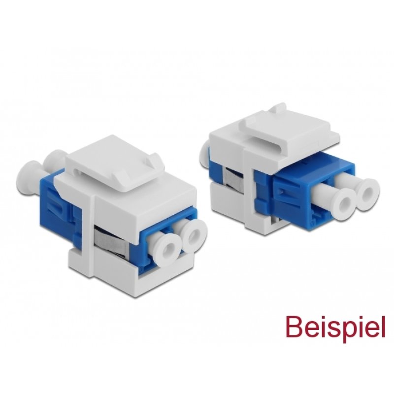 DeLOCK Keystone cover white for fibre couplers 10 pieces