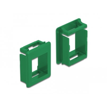 DeLOCK Keystone Holder for cases 4 pieces green