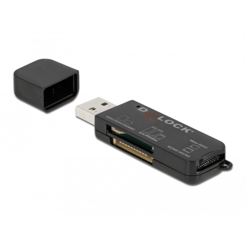 DeLOCK SuperSpeed USB Card Reader for SD / Micro SD / MS memory cards