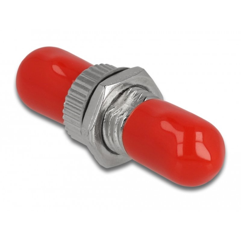 DeLOCK Coupleur métallique femelle ST Simplex de fibre optique à femelle ST Simplex