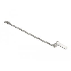 LWL Staubschutzkappe mit Kette für LC Stecker weiß