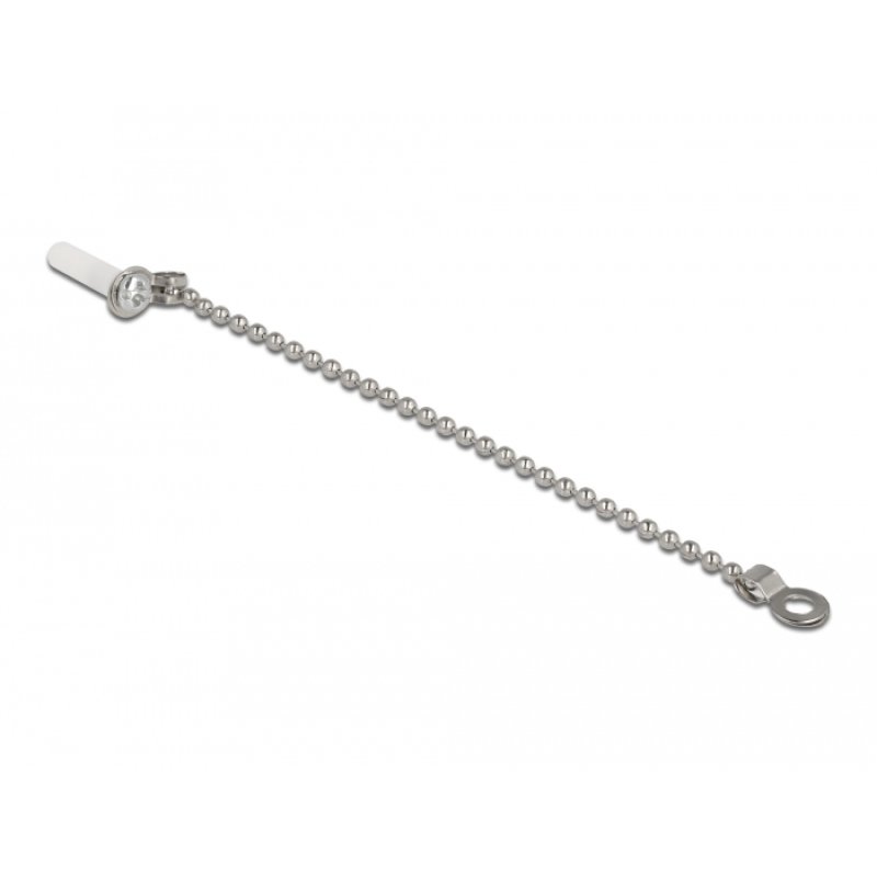 LWL Staubschutzkappe mit Kette für LC Stecker weiß