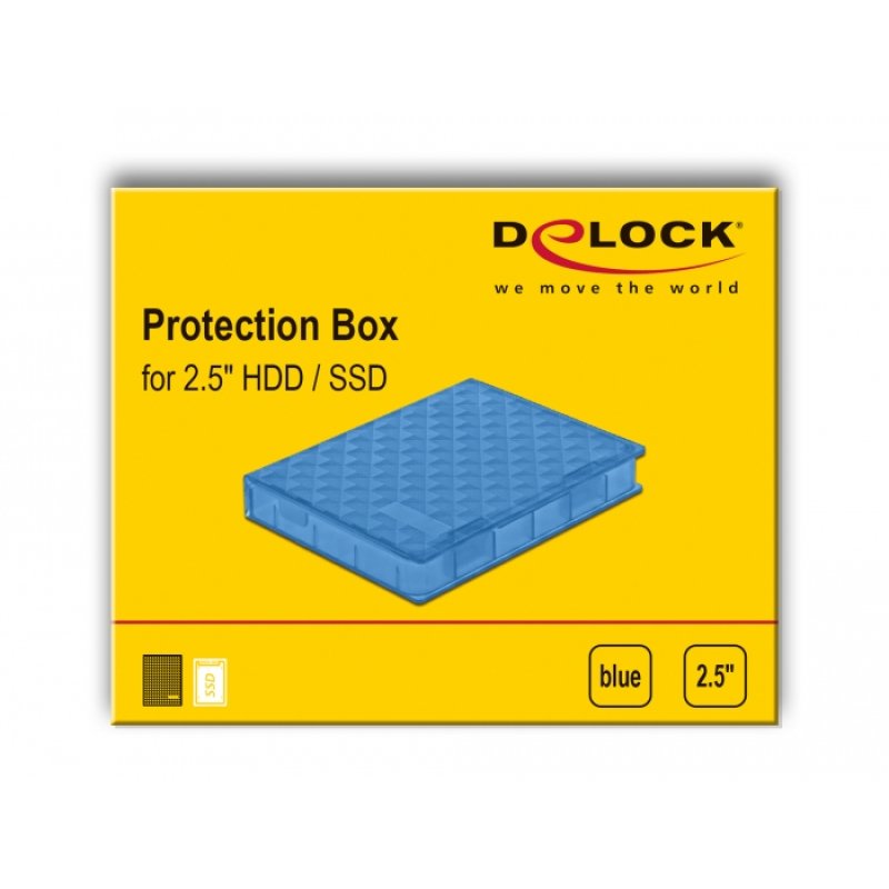 Schutzbox für 2.5? HDD / SSD blau