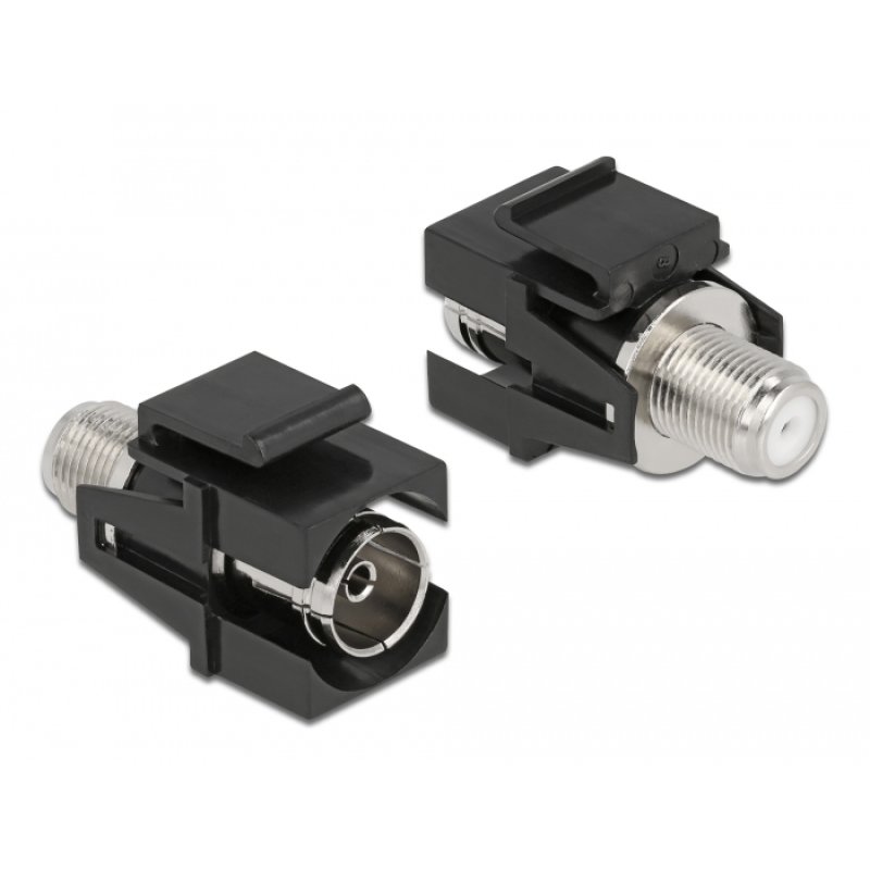 DeLOCK Keystone Module IEC female to F female black