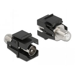 DeLOCK Keystone Module IEC male to F female black
