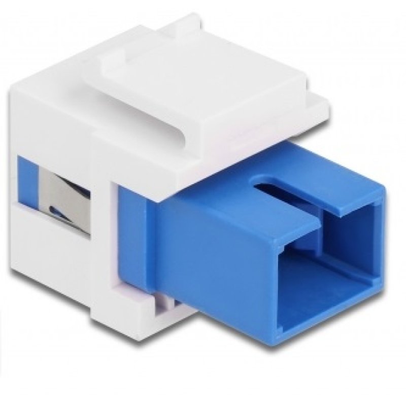 Keystone Modul SC Simplex Buchse zu SC Simplex Buchse blau / weiß